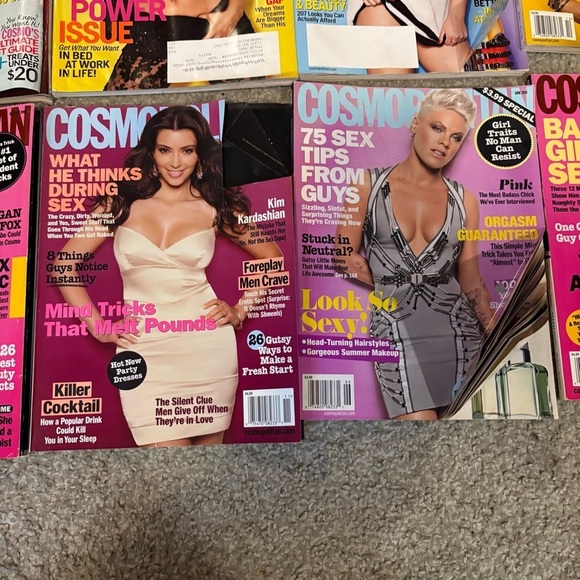 Cosmopolitan Magazine Collection Vintage Megan Fox Cameron Diaz Miley Cyrus Pink - Picture 4 of 10